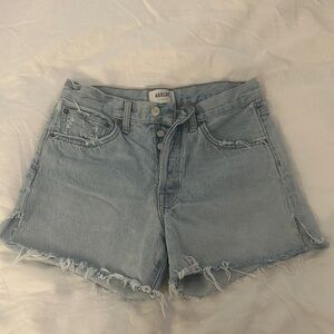 Agolde Women's Faded Blue Jean Shorts